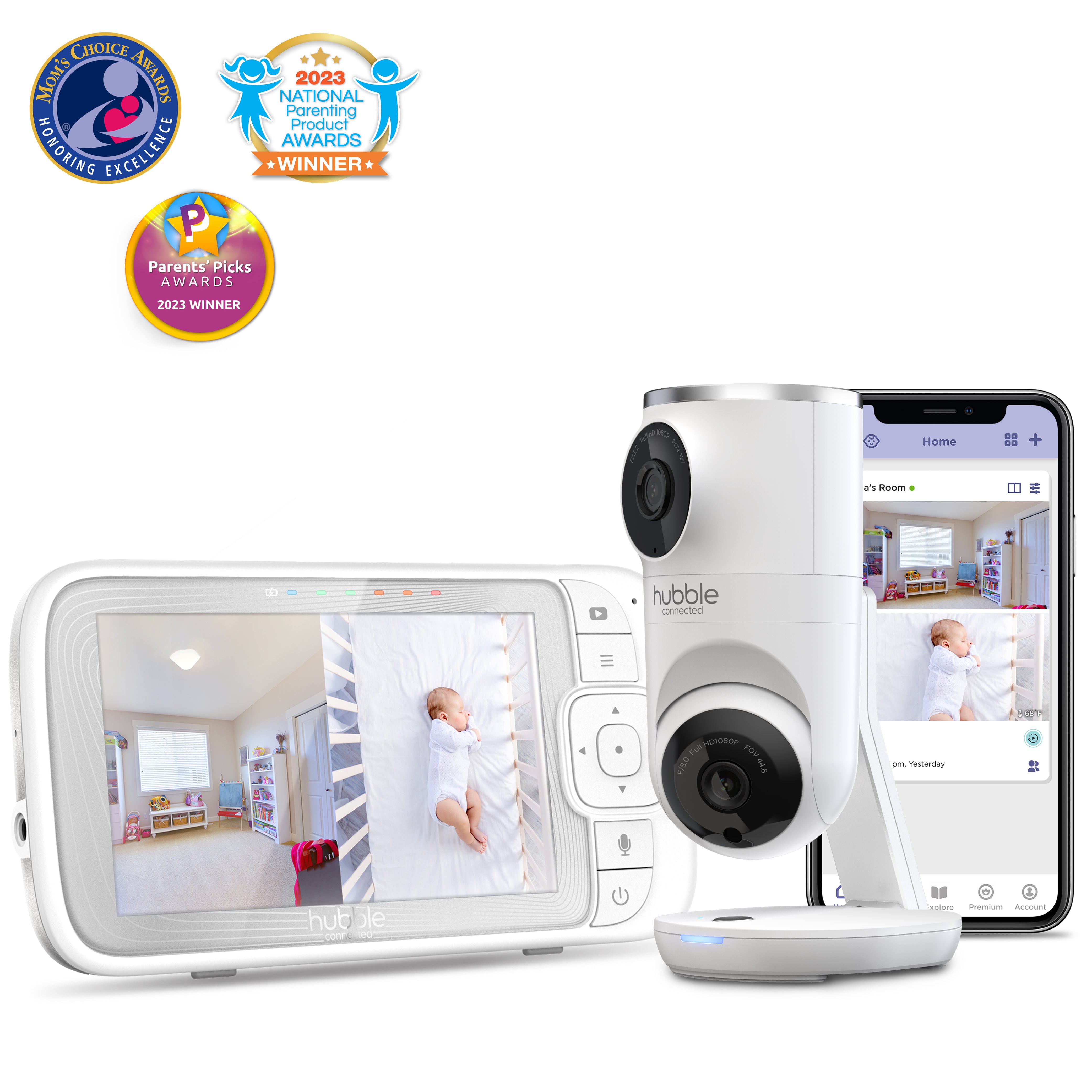 Wifi Baby Monitor Babyphone Video Baby Camera Bebe Nanny HD 5 Inch LCD  Mobile Phone APP Control PTZ Lullabies For New Born
