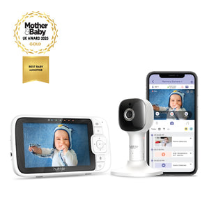 Hubble Connected Nursery Pal Premium Babyphone caméra connecté avec écran  tactile 5 pouces, mode de confidentialité, vision nocturne infrarouge,  capteur de température ambiante et application mobile en destockage et  reconditionné chez DealBurn